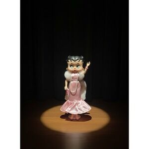 Betty Boop Fashion Doll Mae West Pink Dress Gown Stand Poseable 1986 Marty Toy